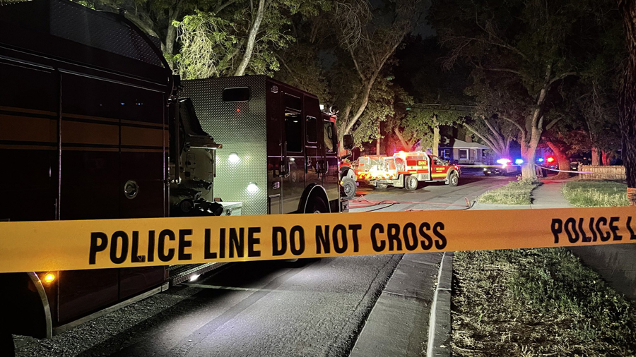 A man who allegedly set his yard on fire was shot by police Saturday night. (SLPD)...