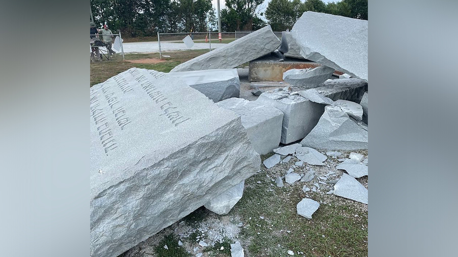 A mysterious Georgia monument was partially destroyed on July 6 when an explosive device was detona...