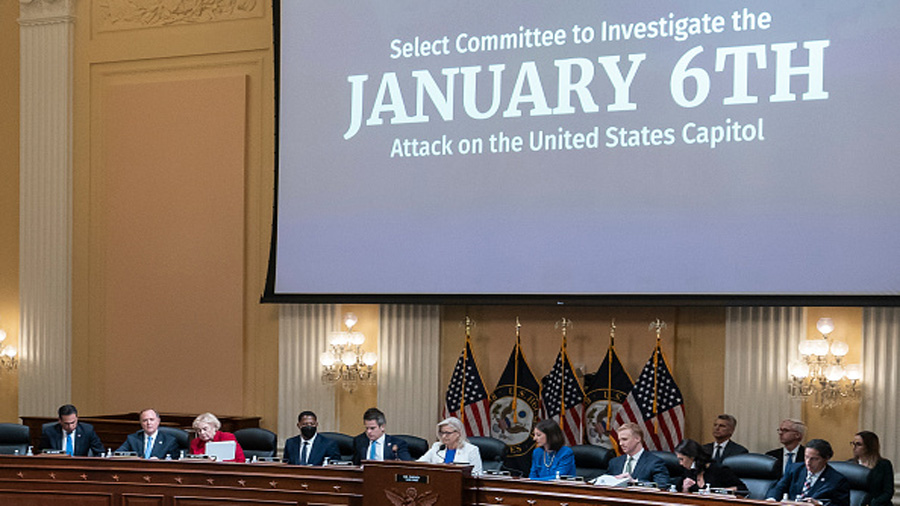 Vice Chair Liz Cheney (R-WY) gavels the end of the House Select Committee to Investigate the Januar...