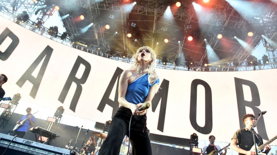Musician Hayley Williams of Paramore performs onstage at KROQ Weenie Roast y Fiesta 2017 at StubHub...