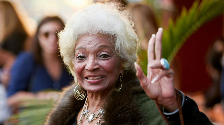 LOS ANGELES, CA - APRIL 04:  Actress Nichelle Nichols arrives at the premiere of Neon's "Colossal" ...