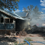 After a fire in Goshen, Utah, the home was declared a total loss. (Utah County)