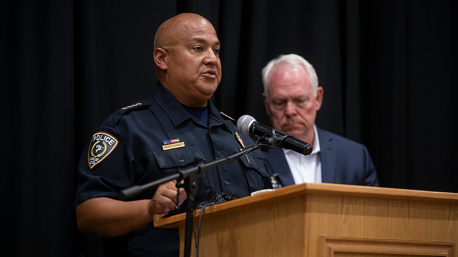 Uvalde Police Chief Pete Arredondo on May 24. A special school board meeting scheduled for Saturday...