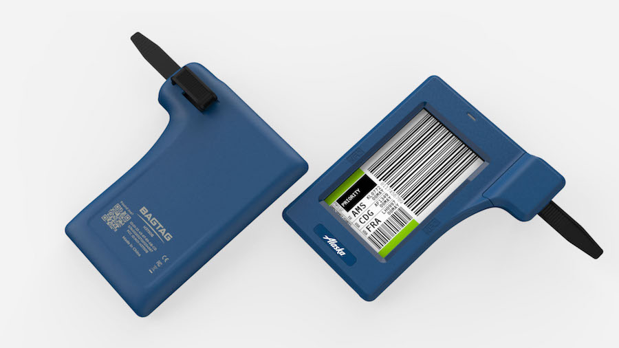 Alaska Airlines is rolling out electronic bag tags in an effort to speed up the airport check-in pr...
