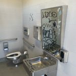 The bathroom in Summit County that was vandalized. (Summit County Sheriff's Office) 