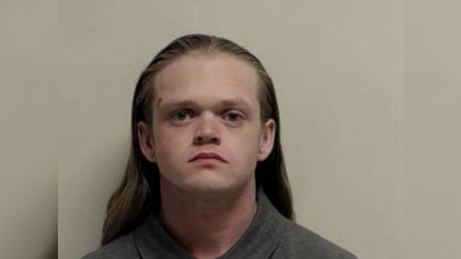 James Dekota Brunson, 25, mug from a 3/12/20 booking. (Utah County Sheriff)...