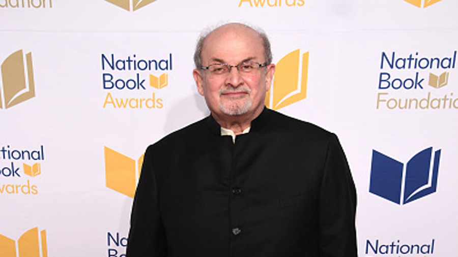 NEW YORK, NEW YORK - NOVEMBER 15: Salman Rushdie attends the 68th National Book Awards at Cipriani ...