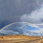 A double rainbow captured between Monticello and Moab Utah. (Courtesy Kaylee Dalton)