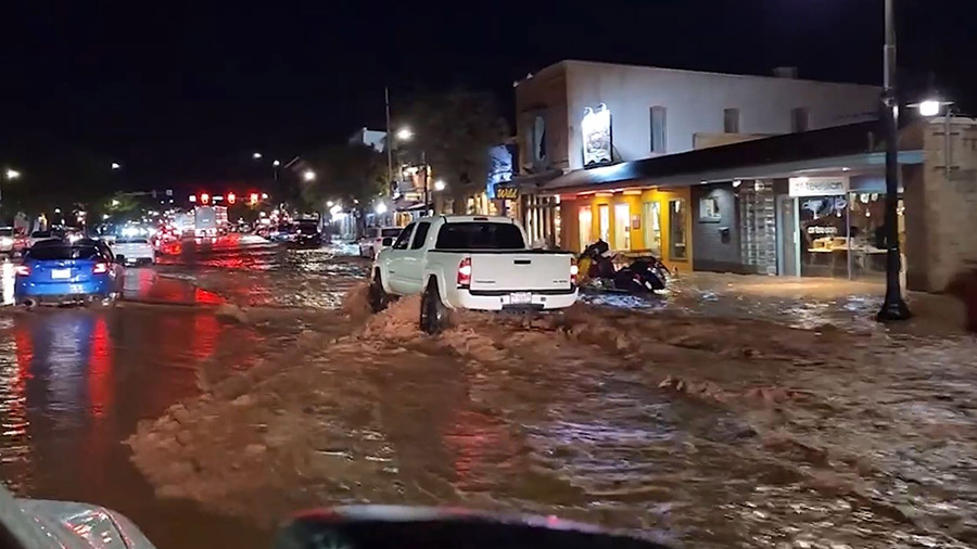 Moab residents and business owners begin clean up after Saturday night's flooding