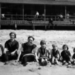 Saltair family beach (Utah State Historical Society)