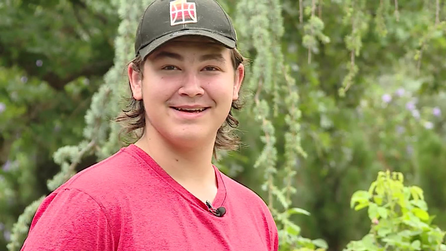 16-year-old Ayden at Red Butte Garden....