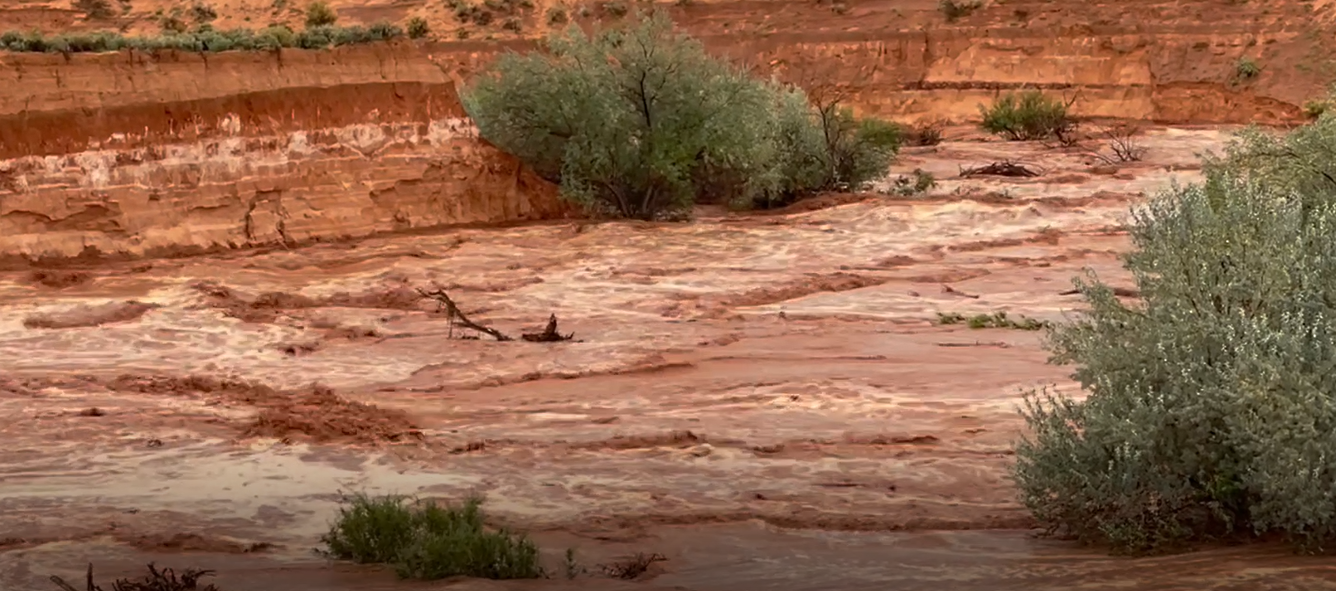 Kanab Utah flooding downstream, (Adam Flynn)...