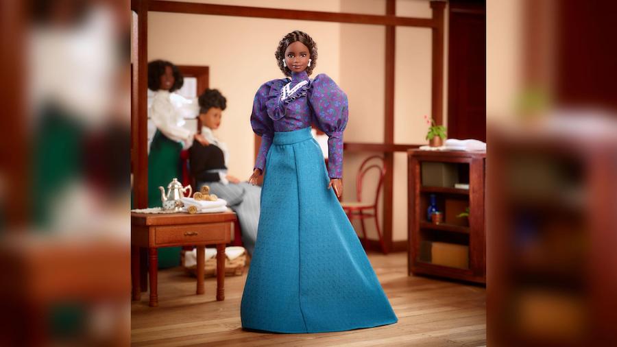 Mattel has honored Madam C.J. Walker, the first self-made female millionaire, with a Barbie in her ...