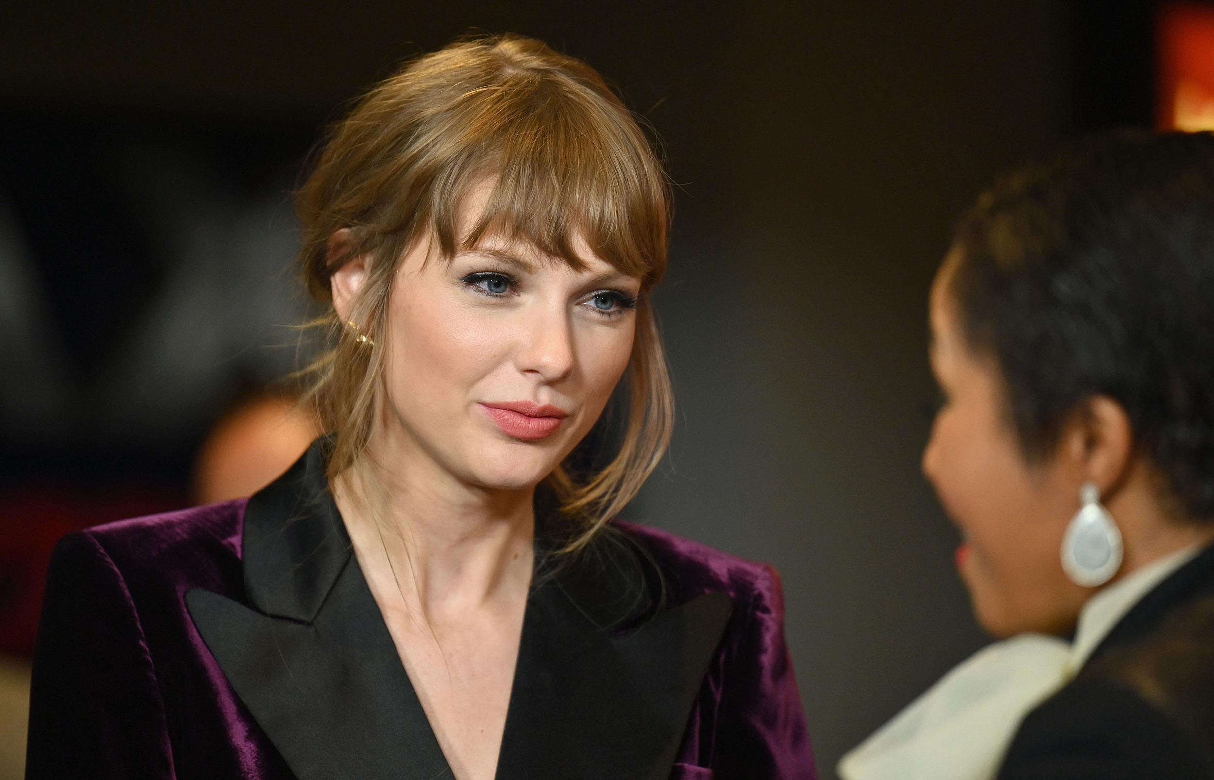 Taylor Swift attends the "All Too Well" premiere at AMC Lincoln Square on November 12, 2021 in New ...