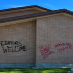 One of the vandalized churches in Sandy. (Sandy Police Department)