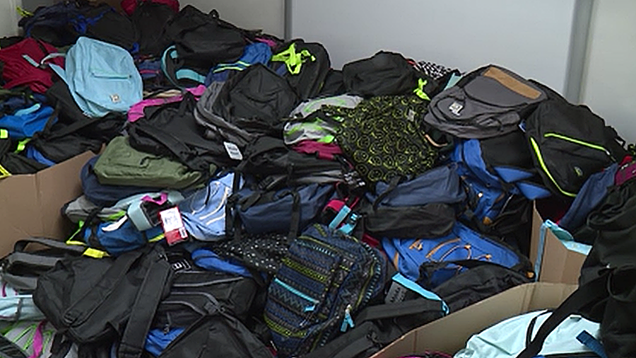 Organizers gathered enough school supplies to fill 5,000 backpacks for Utah's refugee children. (KS...