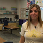 Teacher Jessica Allen said the heat makes it hard for her students to concentrate. (KSL TV)