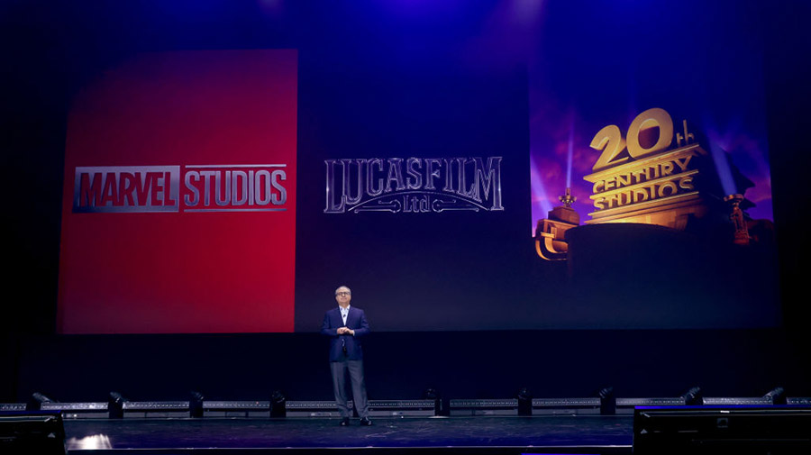 ANAHEIM, CALIFORNIA - SEPTEMBER 10: Alan Bergman, Chairman Disney Studios Content, speaks onstage d...
