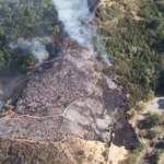 The Rainbow Fire near Ogden Canyon on Tuesday, Sept. 6, 2022. The fire forced evacuations. (Chopper 5)