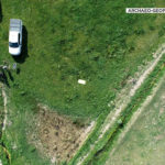 Drone shot of the Bear River Massacre site. (Archaeo-Geophysical Associates)