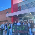 Jordan High students brought this poster to the school with flowers for Jalen. (Granite School District)