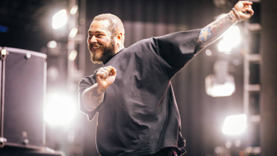 Post Malone at the Sahara Tent at 2022 Coachella Valley Music and Arts Festival weekend  April 16, ...