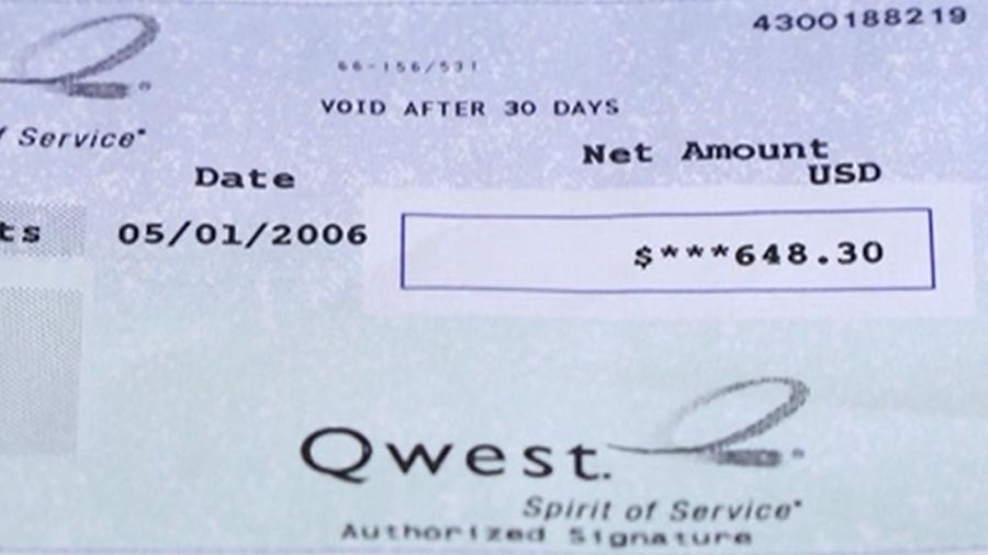 Shannon Amundsen found this expired check recently. (KSL TV)...