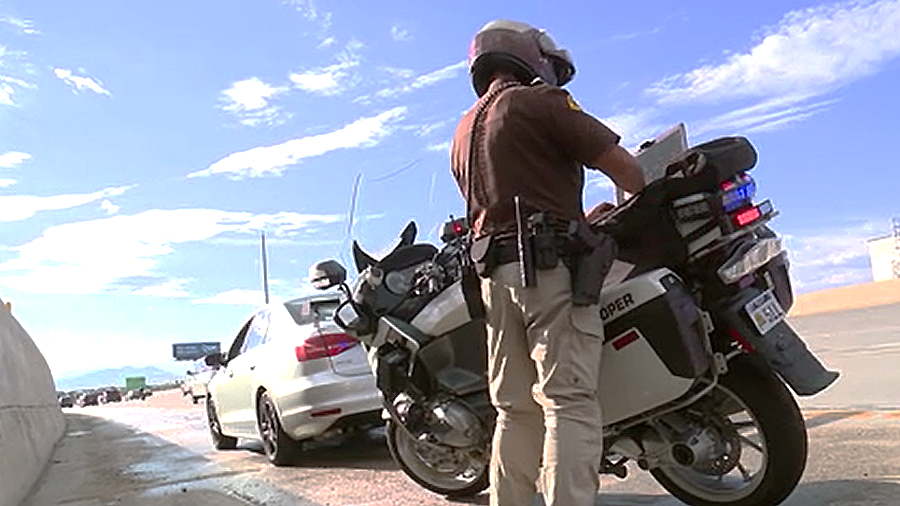 Utah Highway Patrol troopers were citing unsafe drivers on I-15 near the Point of the Mountain. (KS...