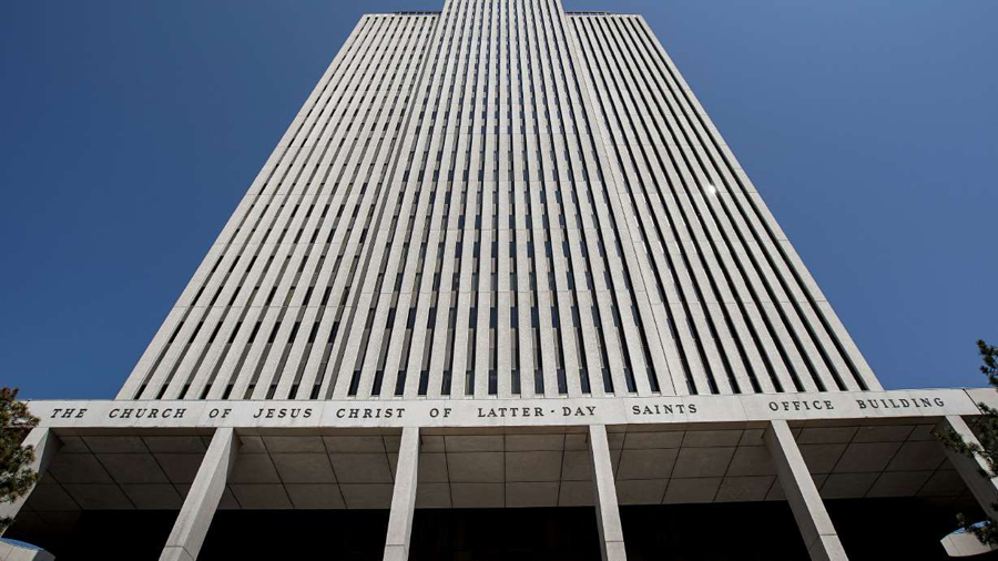 The Church Office Building of The Church of Jesus Christ of Latter-day Saints is pictured during th...