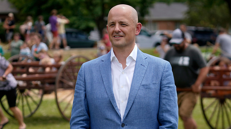 An attack ad dishonestly edits 2017 comments from Utah candidate Evan McMullin, seen here on July 2...