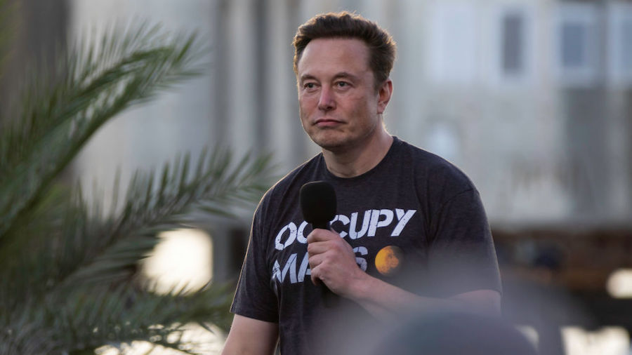 FILE: SpaceX founder Elon Musk during a T-Mobile and SpaceX joint event on August 25, 2022 in Boca ...
