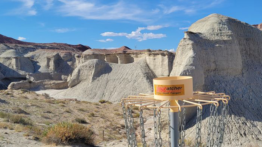 The 2-mile, 20-hole disc golf course at Goblin Valley State Park was renovated recently and is now ...