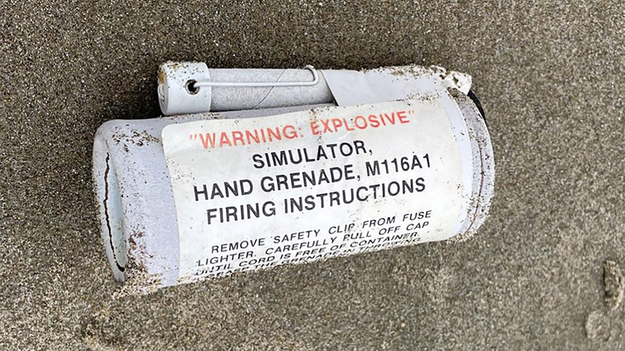 Police in Newport, Oregon have issued a warning to the public about multiple explosive hand grenade...