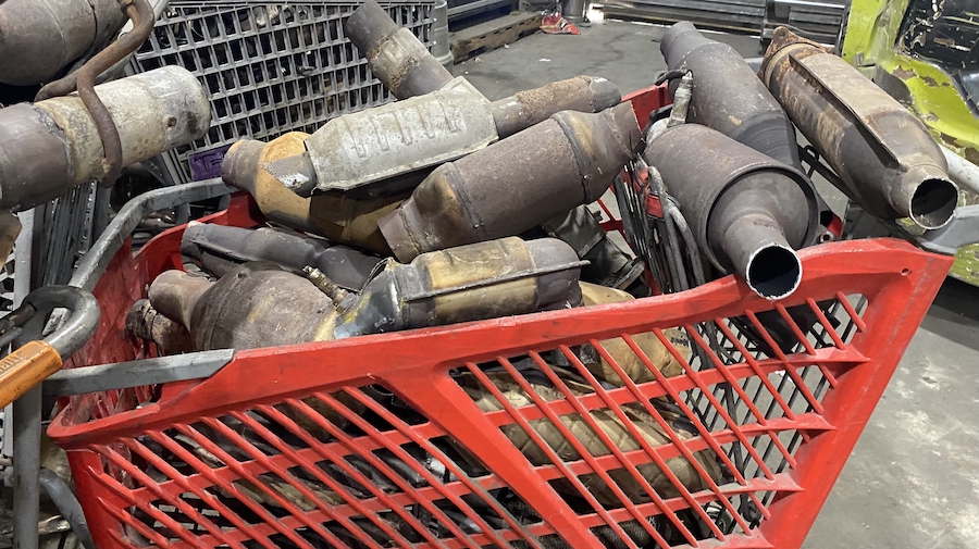 Photo of some of the catalytic converters that were seized. (Utah Attorney General's Office)...