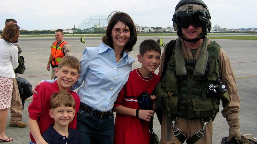 Jenn Rupp said it was hard to grow up in a military family and then raise her own military family. ...