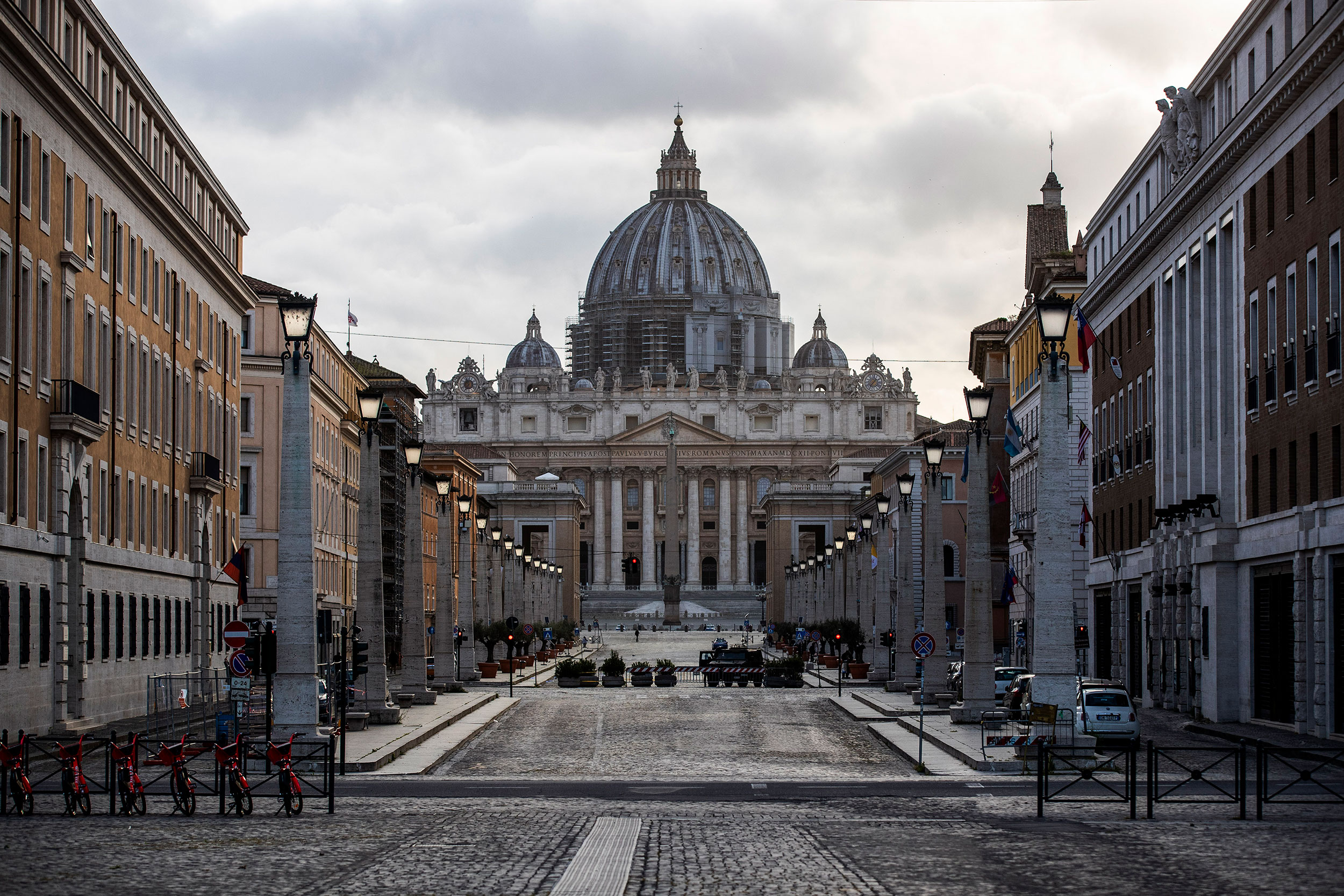 Italy. Lazio. Rome. Via della Conciliazione. St. Peter Basilica. (Photo by: Fotia Francesco/AGF/Uni...