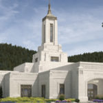 An artist's rendering of the Willamette Valley Oregon Temple.
