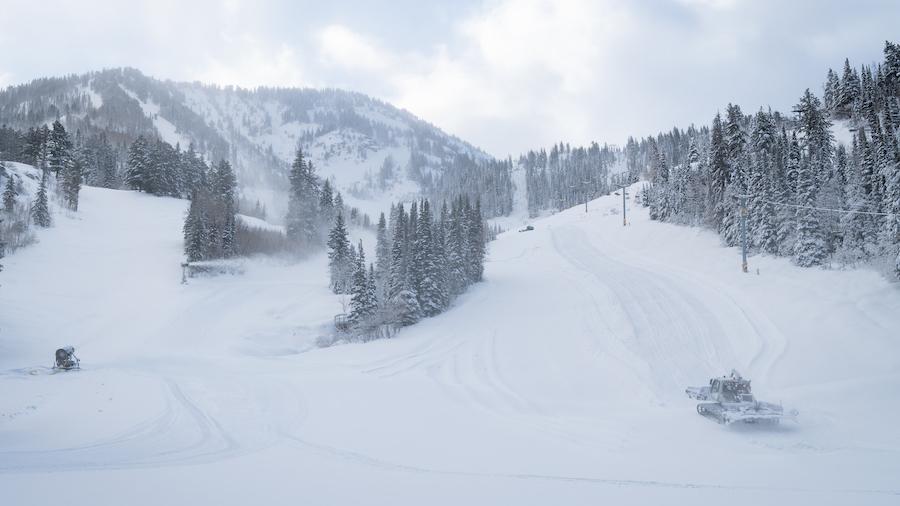 Snowbird has been blessed with a lot of snowfall in the last few weeks, allowing them to open early...