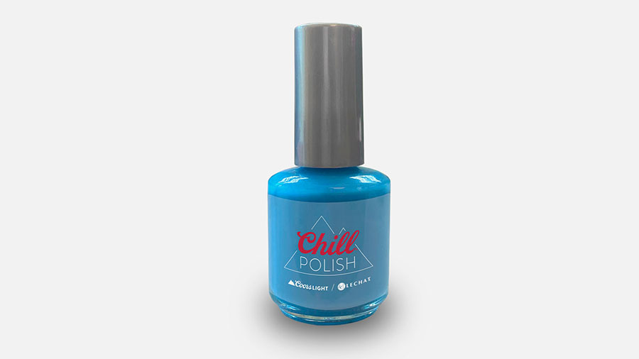 Coors Light debuts a color-changing nail polish to enable beer drinkers to temperature-check their ...