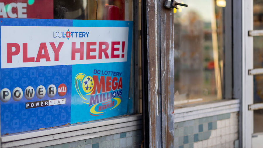 Powerball tickets are for sale on Nov. 7, 2022, in Washington, DC. The estimated Powerball jackpot ...