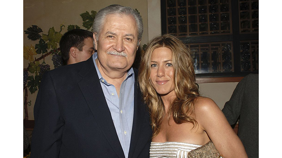 WESTWOOD, CA - MAY 22:  (L-R) Actor John Aniston and daughter actor Jennifer Aniston  attend the af...