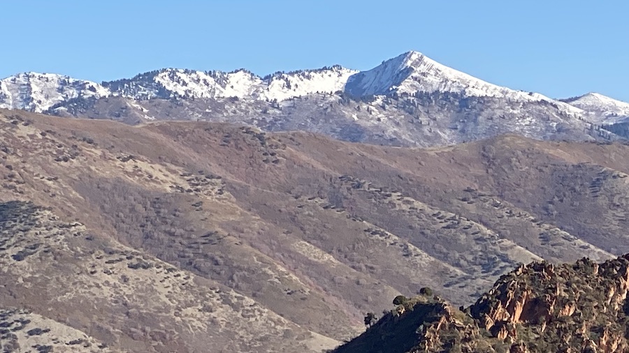 Snowfall on peaks of the Wasatch Front taken the first week of November....