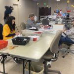 Ballot processing underway in Davis County on Tuesday, Nov. 1. (Jed Boal/KSL TV)