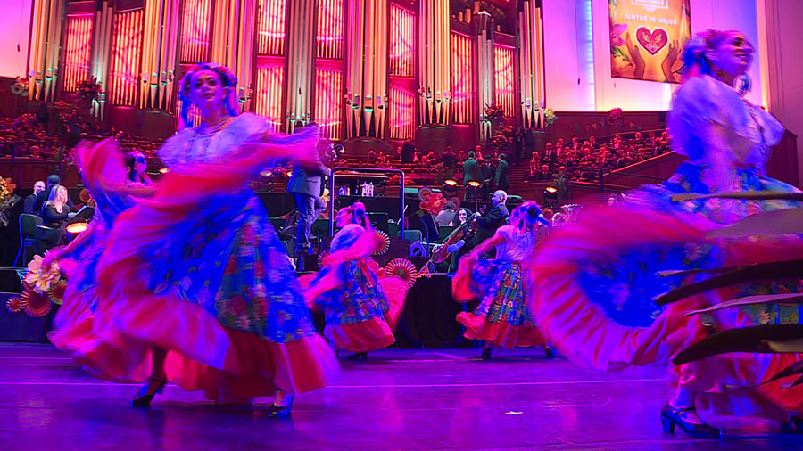 Dancers performing at the Conference Center in Salt Lake City. (KSL-TV)...