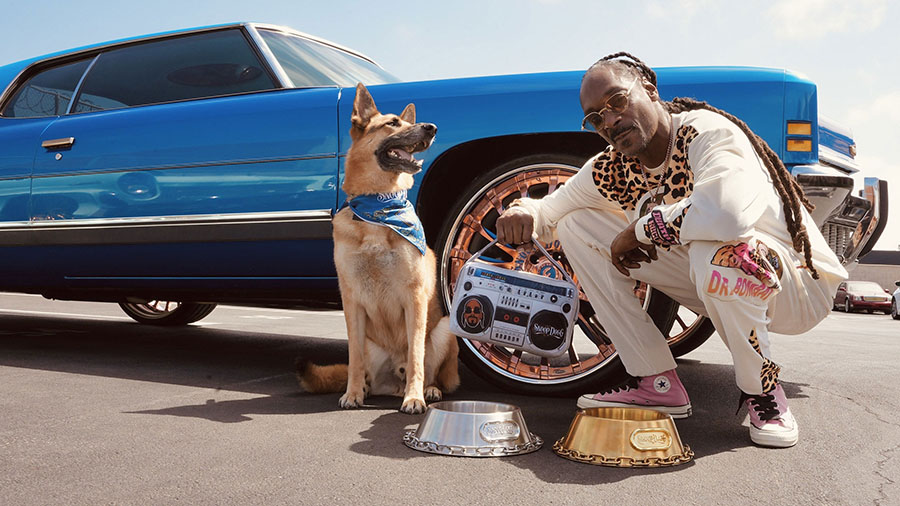 Snoop Dogg has launched a line of pet accessories called "Snoop Doggie Doggs." (Credit: Snoop Doggi...