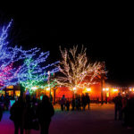 Hogle Zoo's tradition of ZooLights will continue for the 16th year this holiday season. The zoo is lit up with lights on trees and large animal figures, featuring Santa himself. (Utah's Hogle Zoo)
