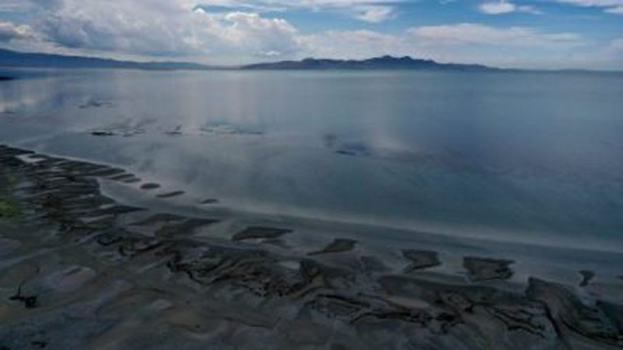 This image shows the growing shoreline of the shrinking Great Salt Lake. (KSL TV)...