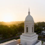 The San Juan Puerto Rico Temple at sunrise. The temple was photographed in November 2022. (Intellectual Reserve, Inc.)