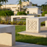 Benches on the grounds of the San Juan Puerto Rico Temple. (Intellectual Reserve, Inc.)