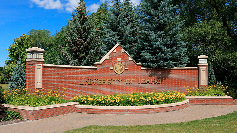 University of Idaho campus entry sign. (Photo by: Education Images/Universal Images Group via Getty...